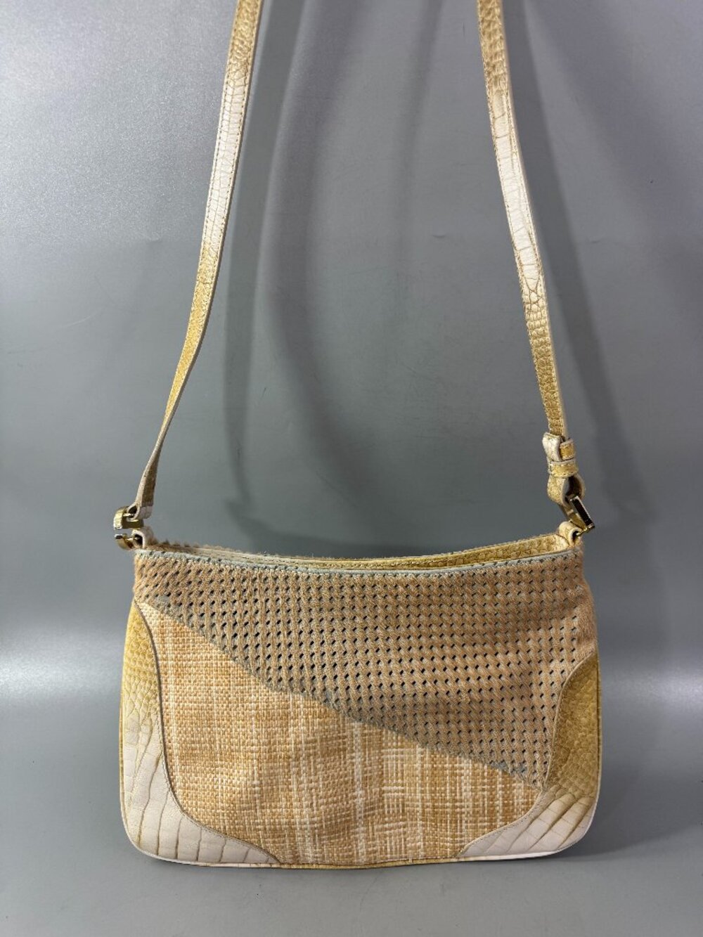 Emanuel Ungaro Paris Patched Shoulder Bag